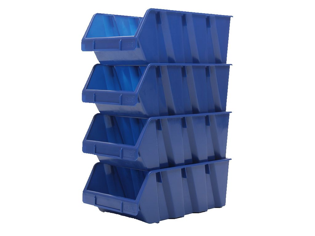 Ящик пластиковый Практик 400x230x150 синий